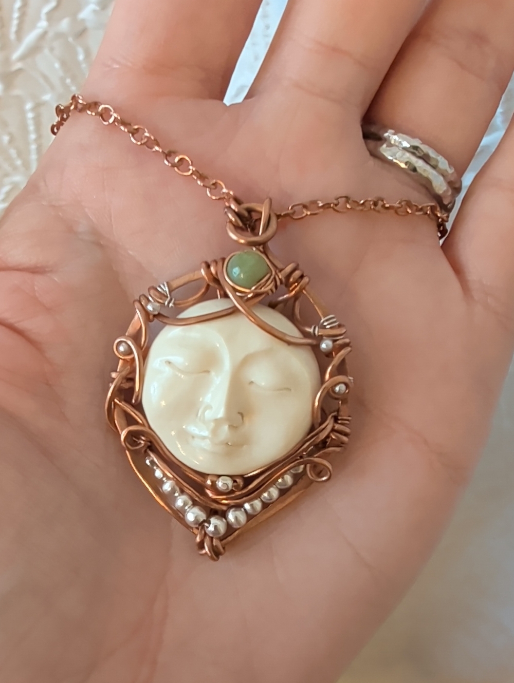 Handmade Artisan Wrapped Copper Necklace